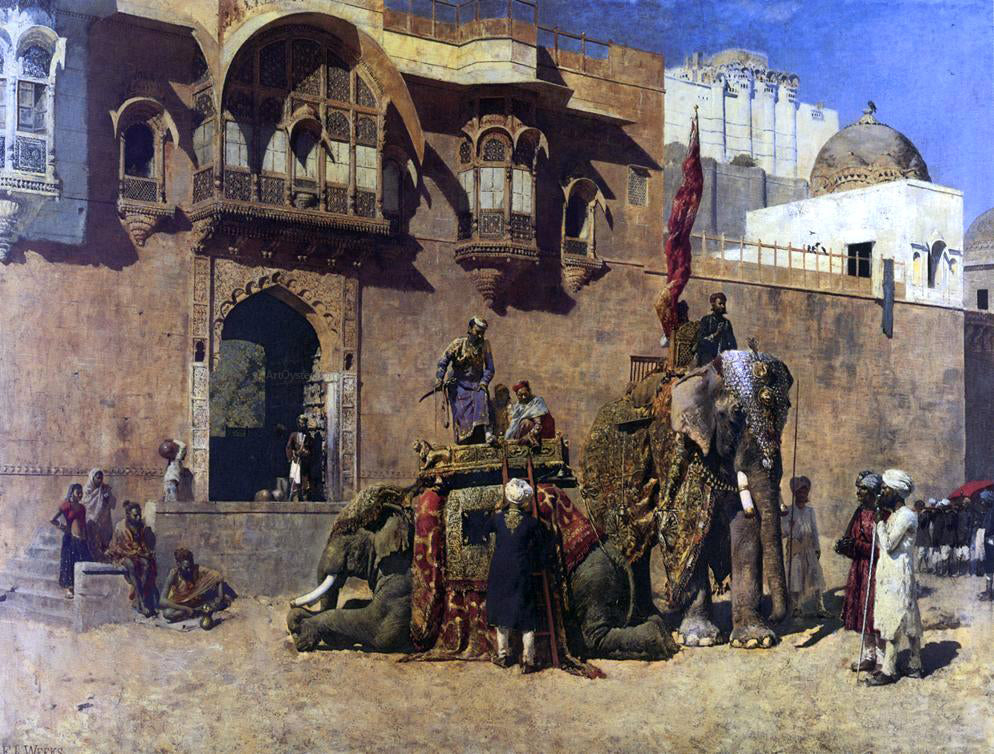 Edwin Lord Weeks A Rajah of Jodhpur - Hand Painted Oil Painting