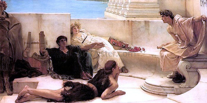  Sir Lawrence Alma-Tadema A Reading from Homer - Hand Painted Oil Painting