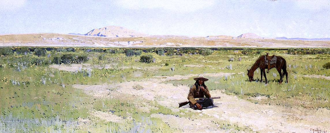 Henry F Farney Rest in the Desert - Hand Painted Oil Painting