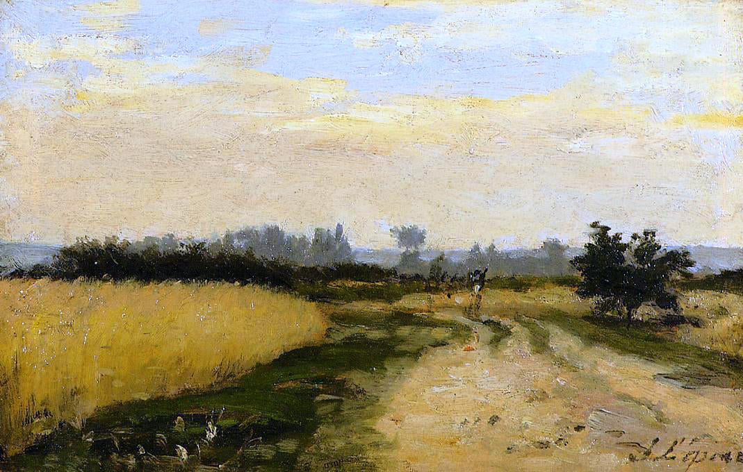 Stanislas Lepine A Road in the Countryside - Hand Painted Oil Painting