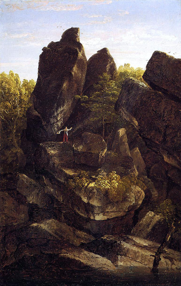 Thomas Cole A Rocky Glen (also known as In the Shawangunks) - Hand Painted Oil Painting