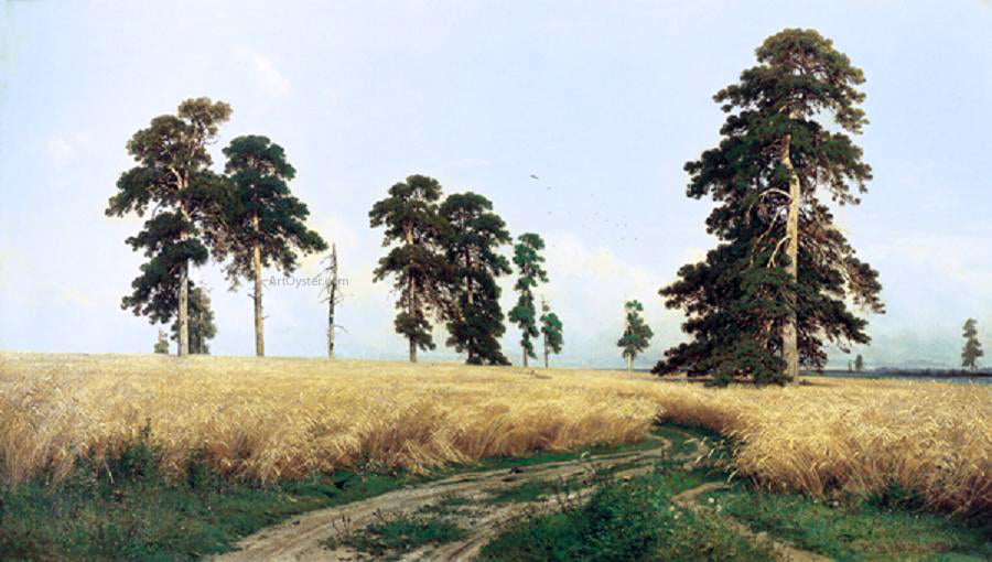 Ivan Ivanovich Shishkin A Rye Field - Hand Painted Oil Painting