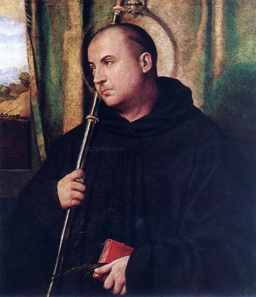Moretto Da Brescia A Saint Monk - Hand Painted Oil Painting