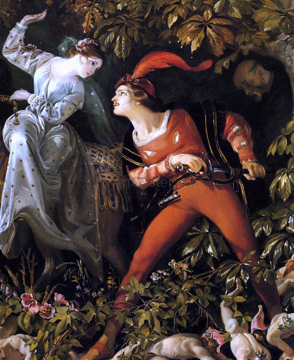 Daniel Maclise A Scene from 'Undine' (detail) - Hand Painted Oil Painting