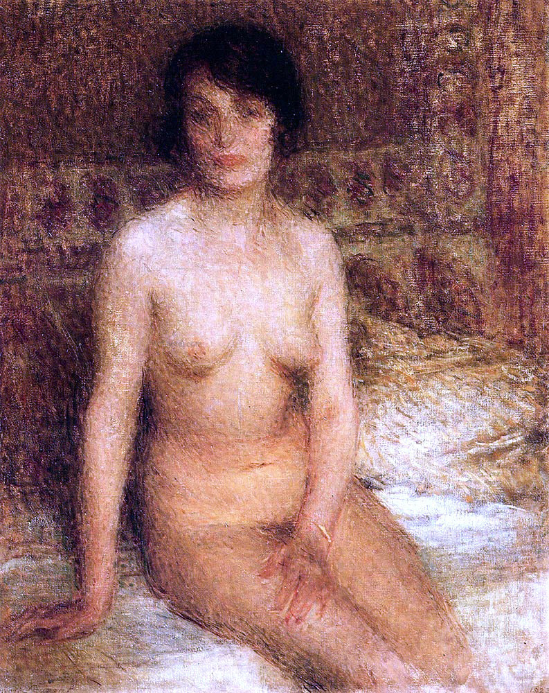 Ernest-Joseph Laurent A Seated Nude - Hand Painted Oil Painting