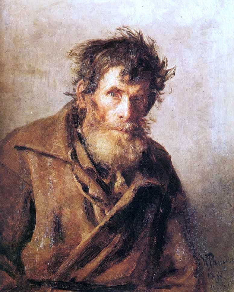 Ilia Efimovich Repin A Shy Peasant - Hand Painted Oil Painting