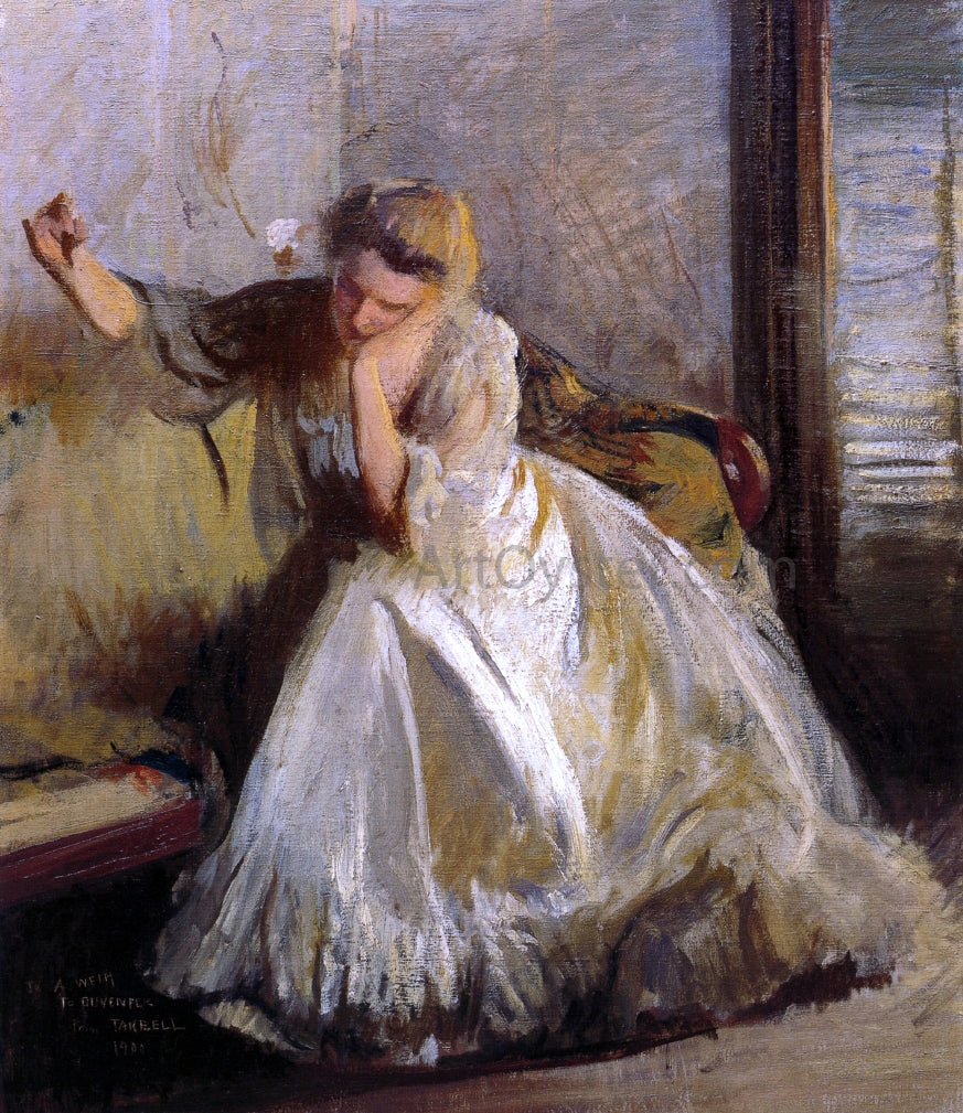 Edmund Tarbell A Sketch - Hand Painted Oil Painting