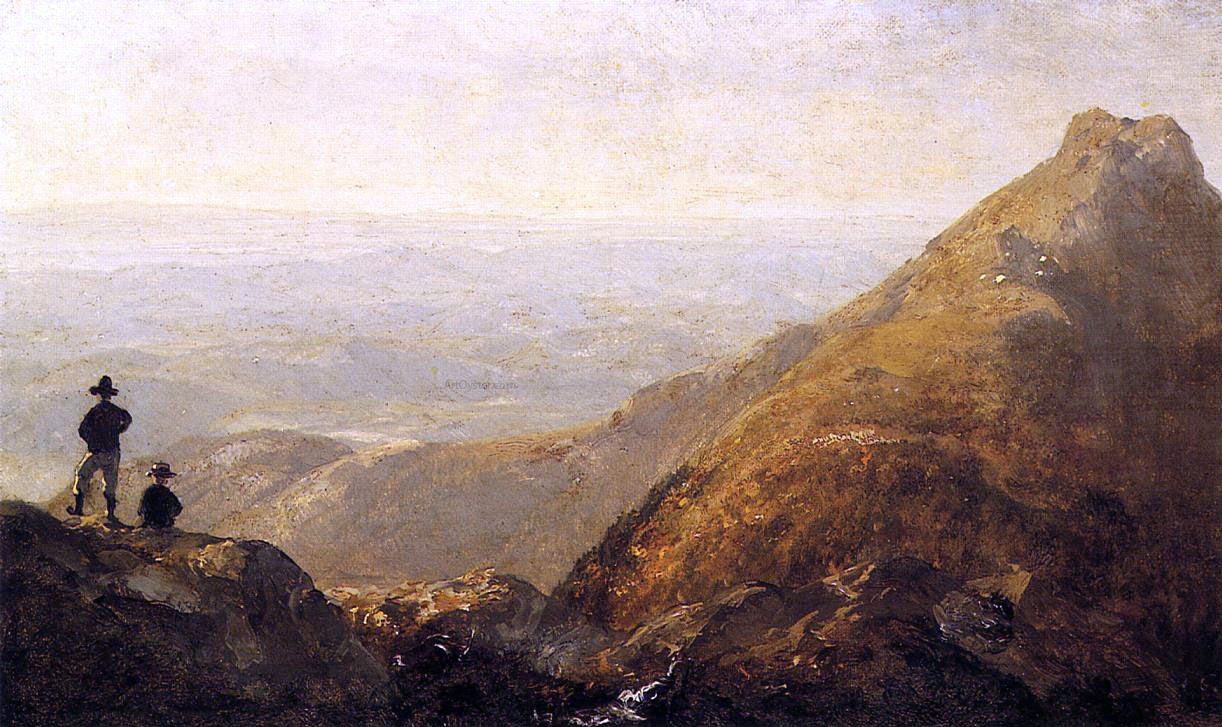 Sanford Robinson Gifford A Sketch of Mansfield Mountain - Hand Painted Oil Painting