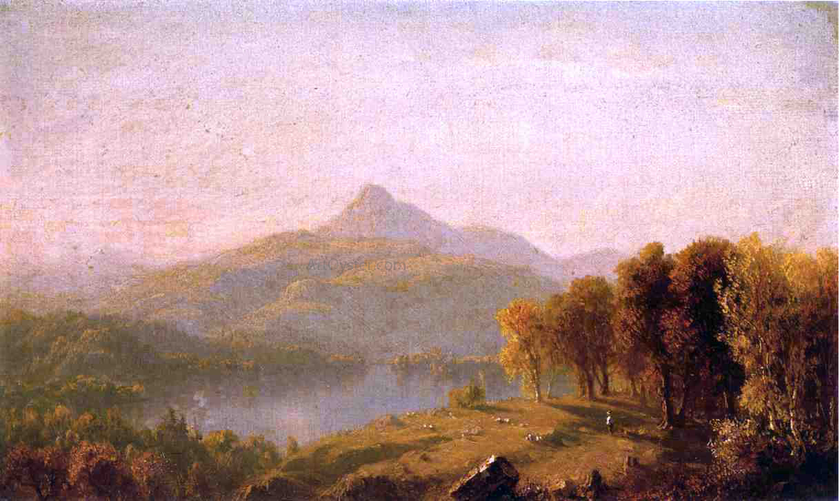 Sanford Robinson Gifford Sketch of Mount Chocorua - Hand Painted Oil Painting