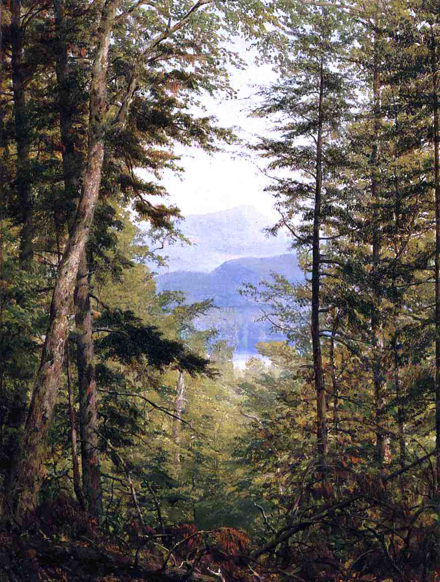 Sanford Robinson Gifford A Sketch on the Huntington River, Vermont - Hand Painted Oil Painting