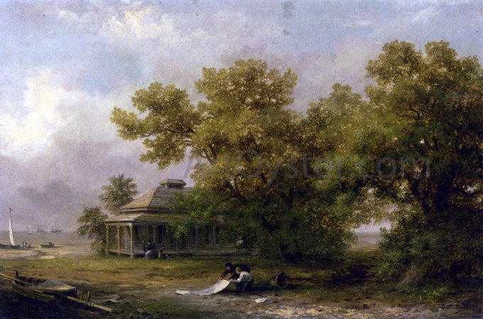 Xanthus Russell Smith A South Carolina Coastal Scene - Hand Painted Oil Painting
