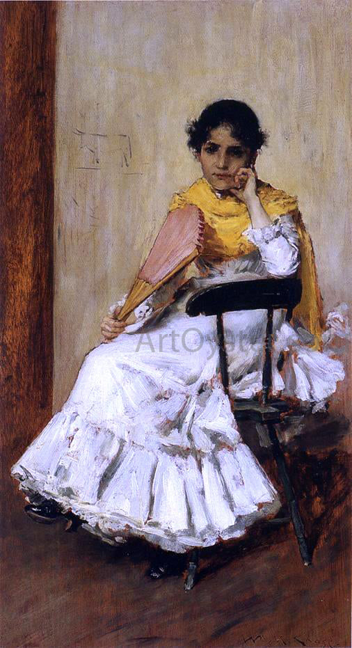 William Merritt Chase A Spanish Girl (also known as Portrait of Mrs. Chase in Spanish Dress) - Hand Painted Oil Painting