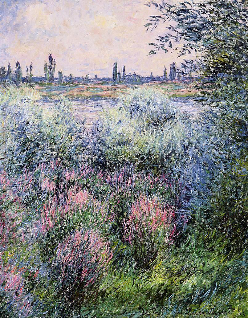 Claude Oscar Monet A Spot on the Banks of the Seine - Hand Painted Oil Painting