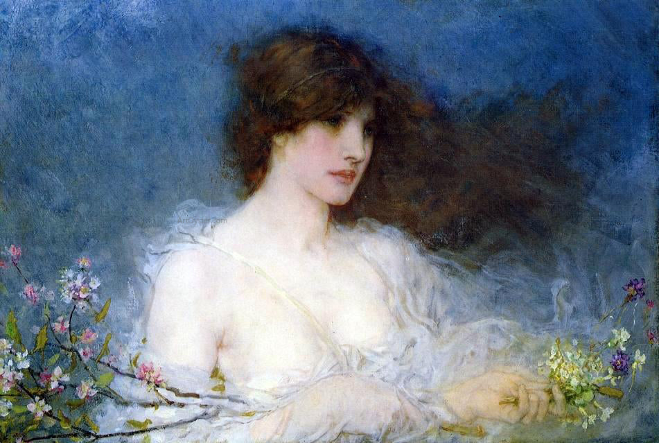  George Henry Boughton A Spring Idyll - Hand Painted Oil Painting
