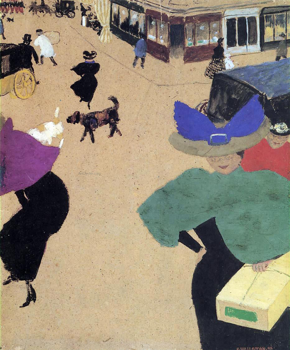 Felix Vallotton Street (also known as Street Corner) - Hand Painted Oil Painting