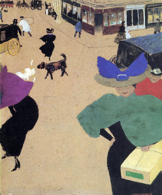  Felix Vallotton Street (also known as Street Corner) - Hand Painted Oil Painting