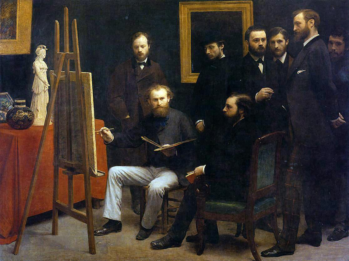 Henri Fantin-Latour A Studio on the Batignolles - Hand Painted Oil Painting