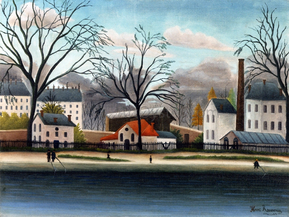 Henri Rousseau A Suburb - Hand Painted Oil Painting