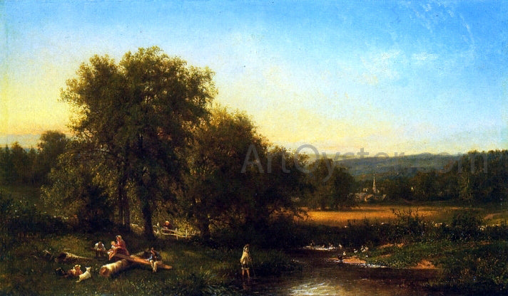 Frederick Rondel Summer's Afternoon on Wappinger's Creek near Poughkeepsie - Hand Painted Oil Painting