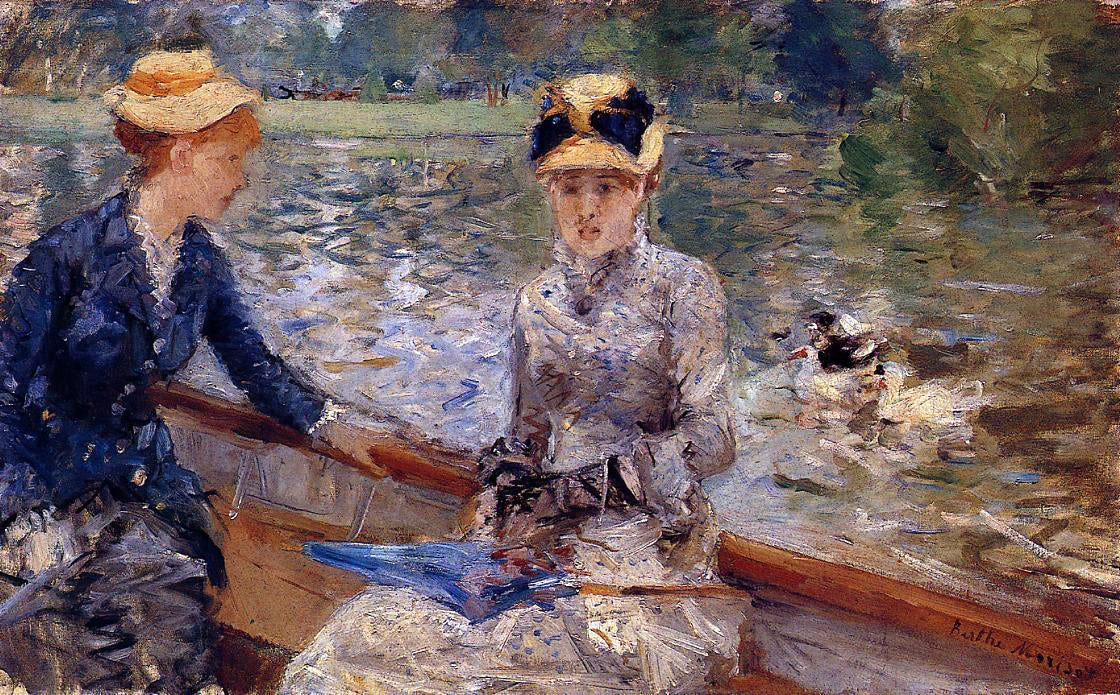  Berthe Morisot A Summer's Day - Hand Painted Oil Painting