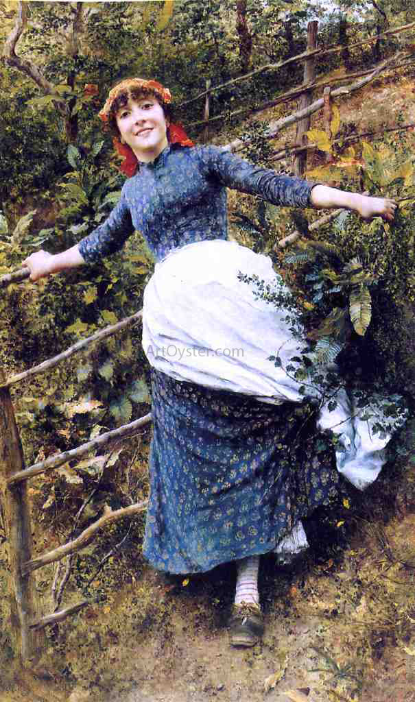 Daniel Ridgway Knight Summer's Folly - Hand Painted Oil Painting