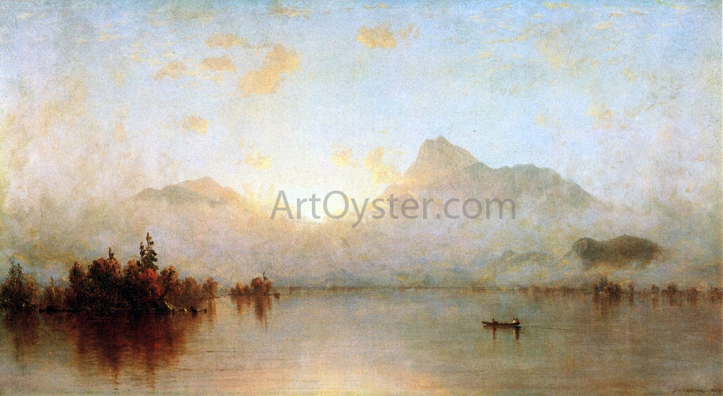 Sanford Robinson Gifford A Sunrise on Lake George - Hand Painted Oil Painting