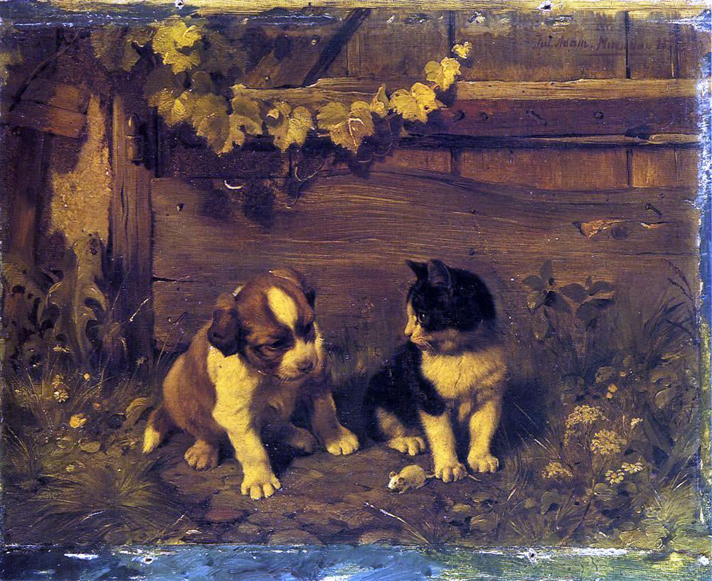 Julius Adam A Tail of Pride and Envy - Hand Painted Oil Painting