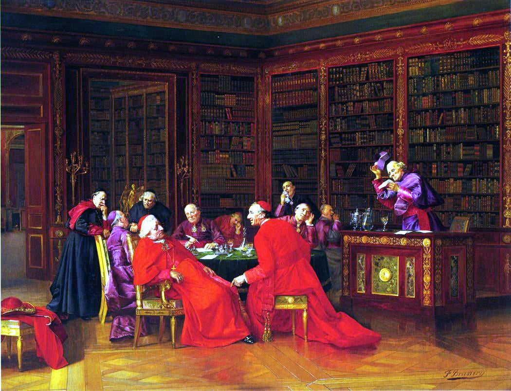 Francois Brunery Tedious Conference - Hand Painted Oil Painting