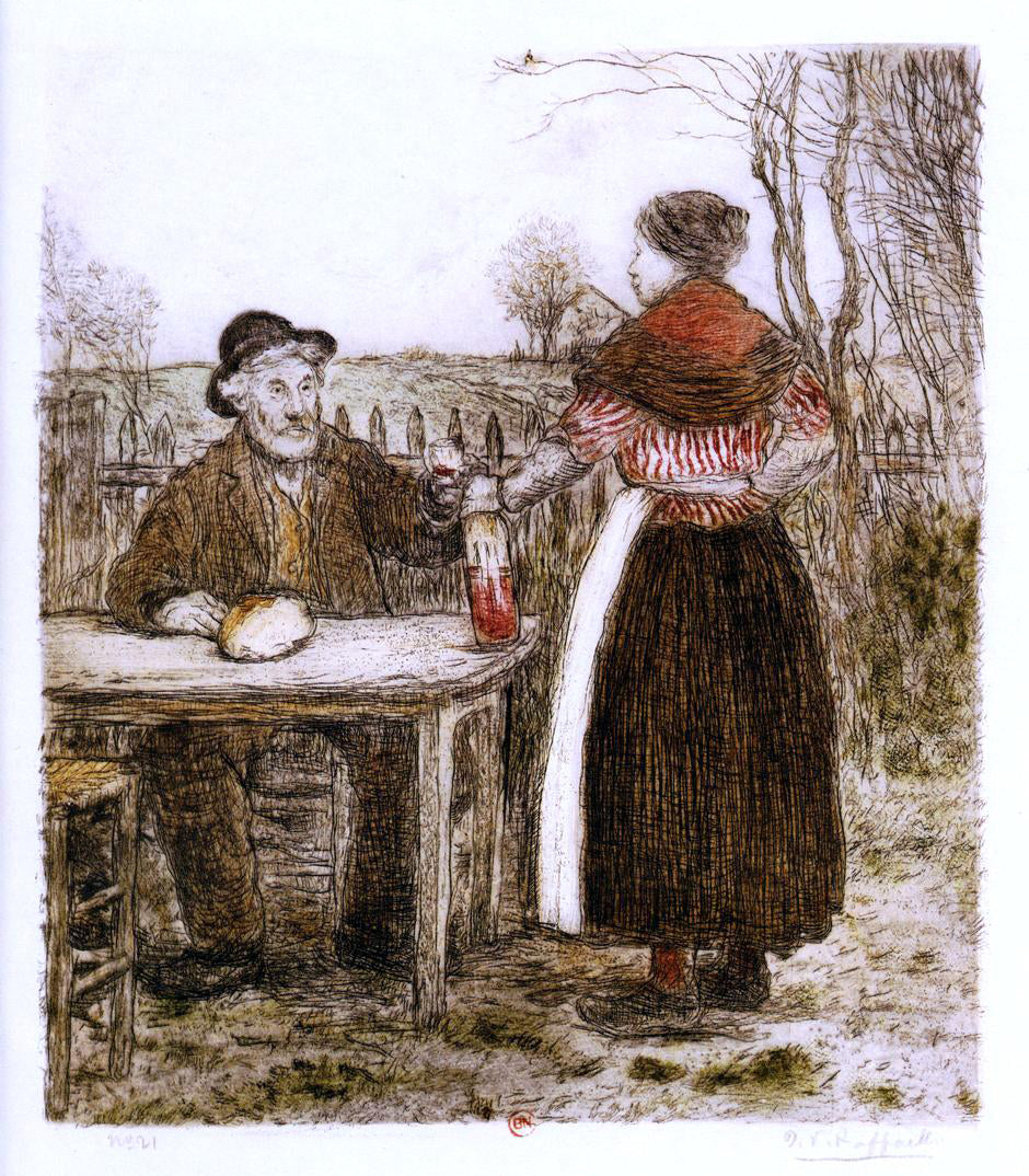 Jean-Francois Raffaelli Toast to Good Times - Hand Painted Oil Painting