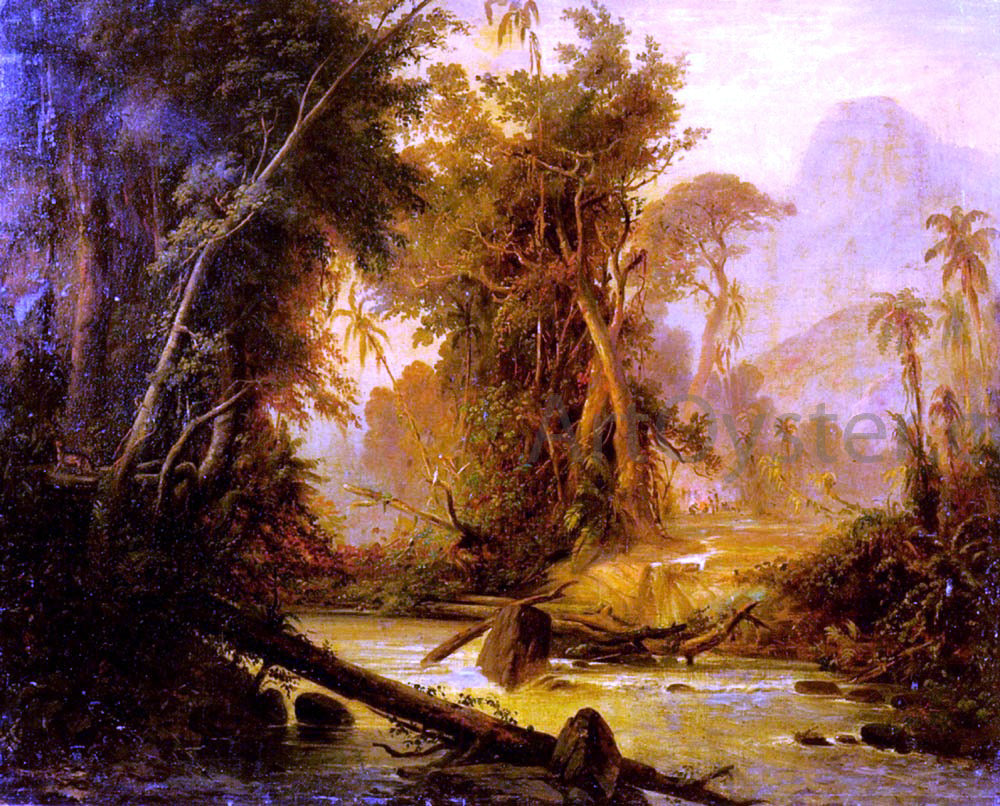  Ferdinand Bellerman Tropical Forest In Venezuela - Hand Painted Oil Painting
