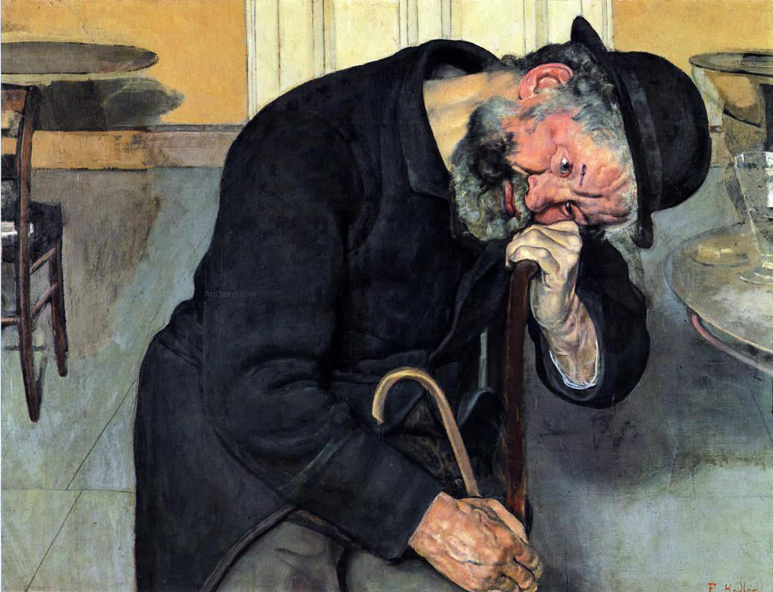 Ferdinand Hodler A Troubled Soul - Hand Painted Oil Painting