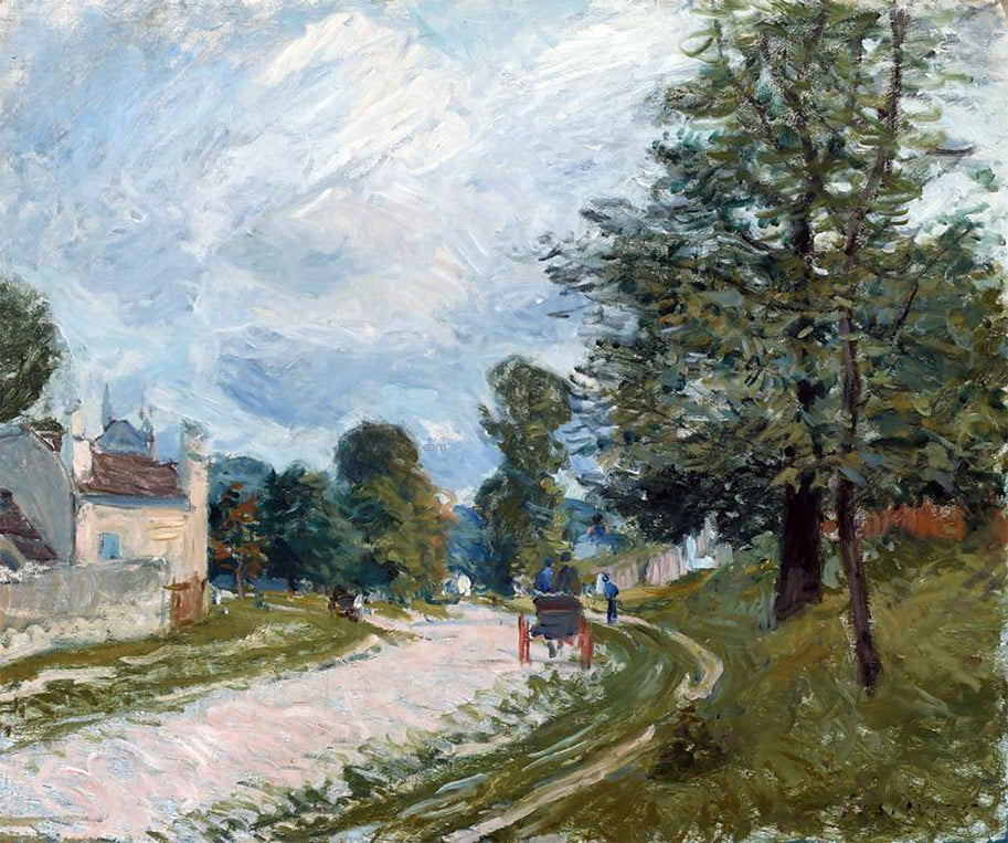 Alfred Sisley A Turn in the Road - Hand Painted Oil Painting