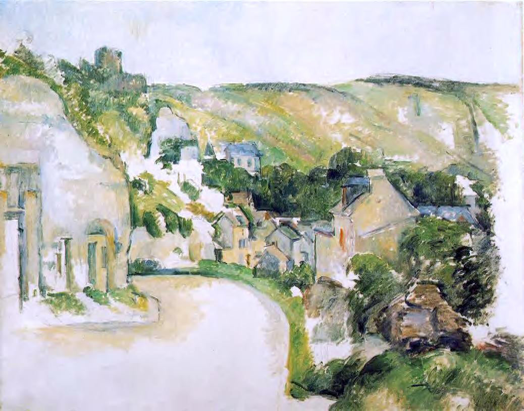 Paul Cezanne A Turn on the Road at Roche-Ruyon - Hand Painted Oil Painting