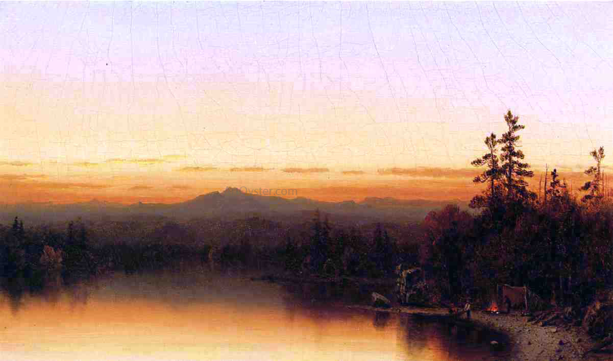 Sanford Robinson Gifford A Twilight in the Adirondacks - Hand Painted Oil Painting