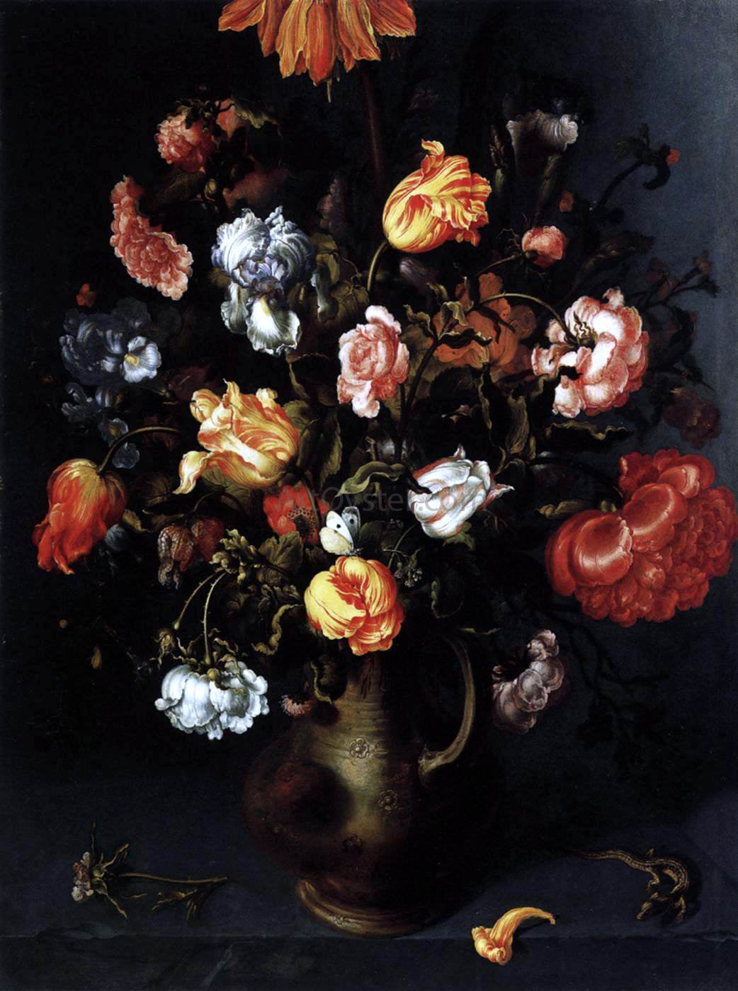 Jacob Woutersz Vosmaer A Vase with Flowers - Hand Painted Oil Painting