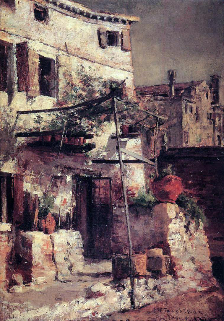 John Twachtman A Venetian Scene - Hand Painted Oil Painting