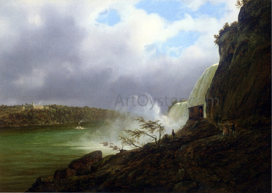 Ferdinand Richardt A View of Niagara Falls - Hand Painted Oil Painting