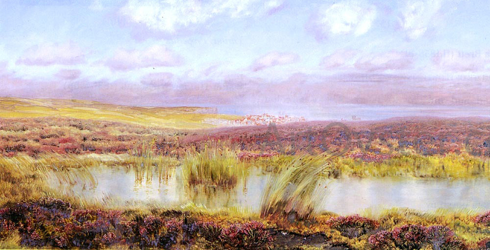 John Brett A View Of Whitby From The Moors - Hand Painted Oil Painting
