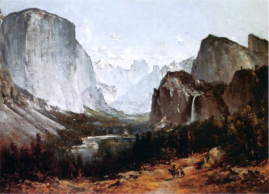 Thomas Hill A View of Yosemite Valley - Hand Painted Oil Painting