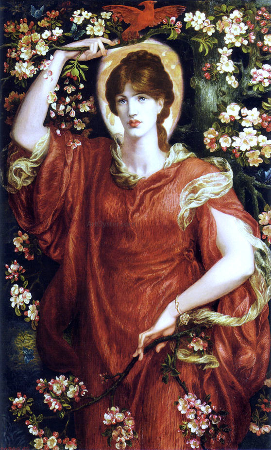 Dante Gabriel Rossetti A Vision of Fiammetta - Hand Painted Oil Painting