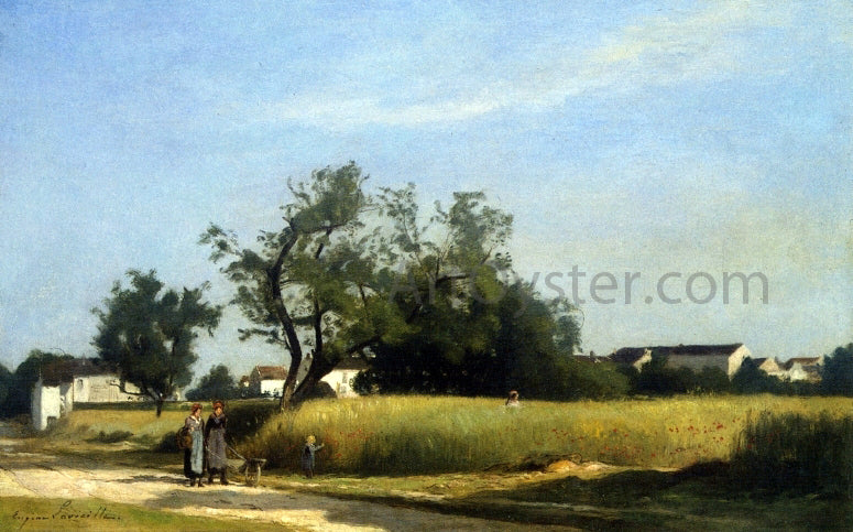 Eugene-Antoine-Samuel Lavielle A Walk in the Countryside - Hand Painted Oil Painting