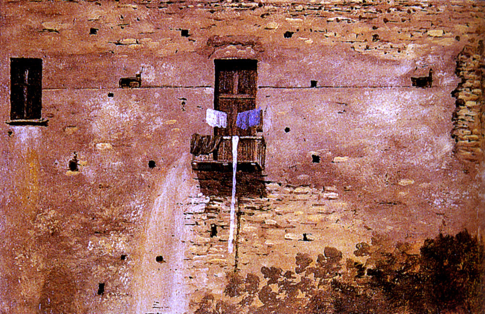 Thomas Jones A Wall In Naples - Hand Painted Oil Painting