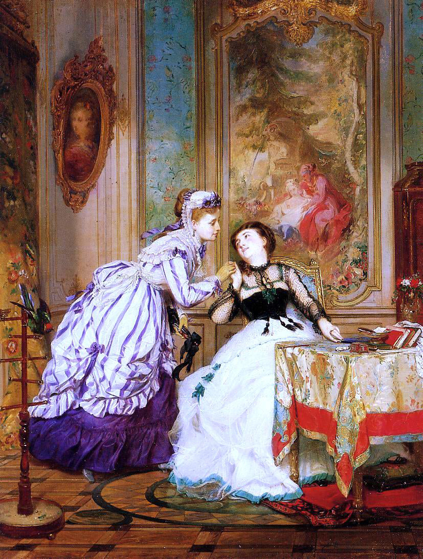  Charles Edouard Boutibonne A Warm Reception - Hand Painted Oil Painting