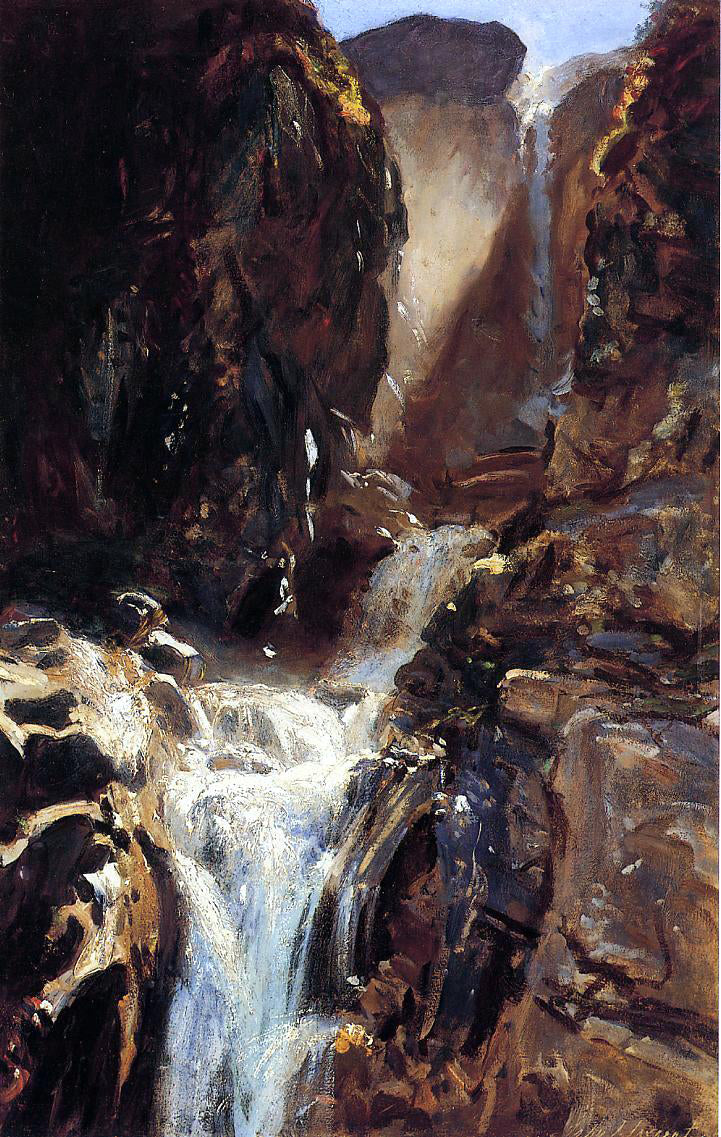 John Singer Sargent A Waterfall - Hand Painted Oil Painting