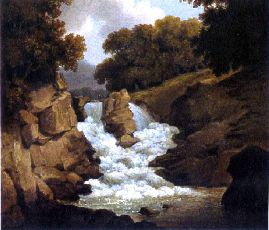 Robert Salmon A Waterfall - Hand Painted Oil Painting