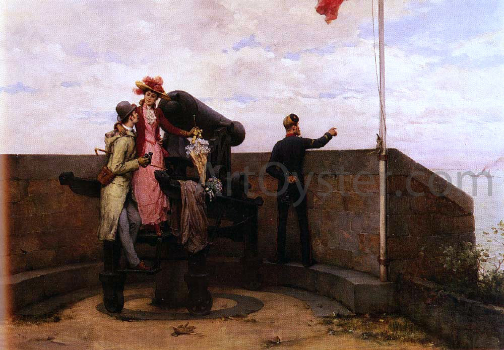 Pierre Outin A Wedding Tour - Hand Painted Oil Painting