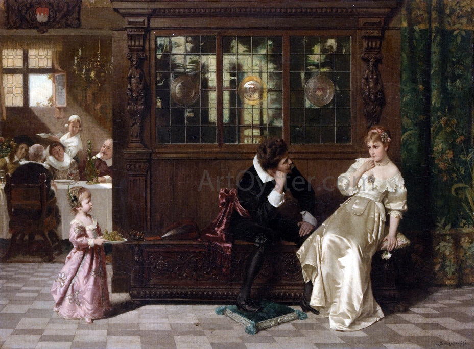 Carl Sohn Welcome Interruption - Hand Painted Oil Painting