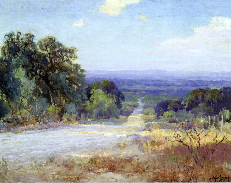 Julian Onderdonk A White Road at Late Afternoon - Hand Painted Oil Painting