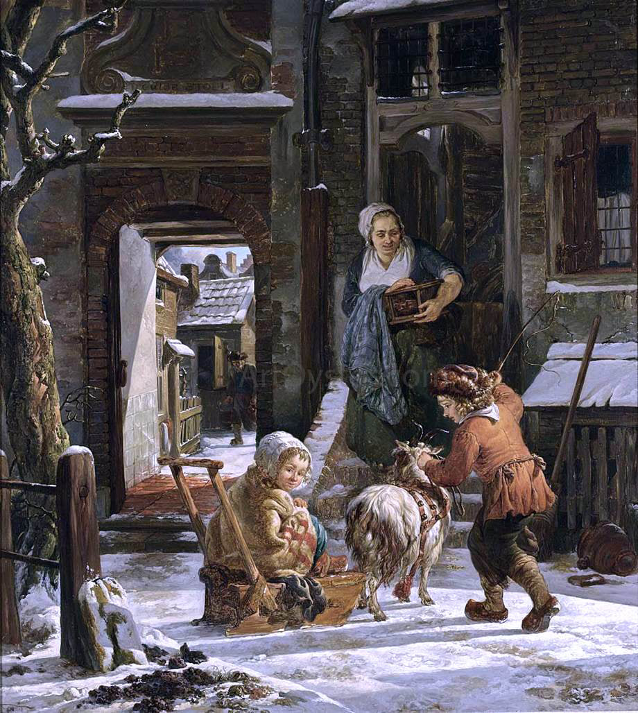 Abraham Van I Strij A Winter Scene - Hand Painted Oil Painting