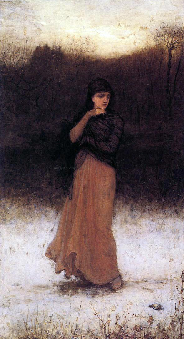 George Henry Boughton Wintry Contemplation - Hand Painted Oil Painting